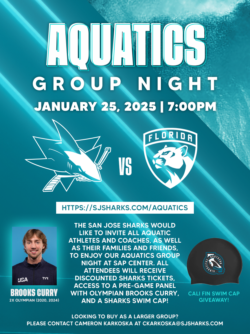 Image for Aquatics Group Night with the San Jose Sharks, January 25, 2025